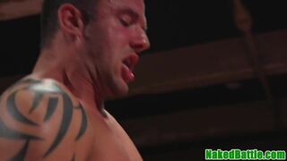 Inked jock dominates cocksucking wrestler - 12 image