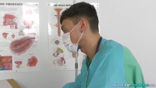 Doctor Checks on Dehydrated Wrestler and gets Fucked Deep - 2 image