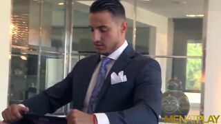 MENATPLAY Latino In Suit Klein Kerr Fucked By Johan Kane - 2 image