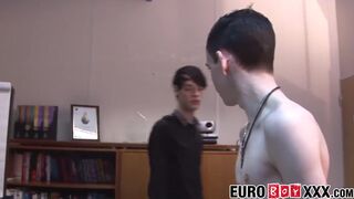 Skinny young Euros fuck after a meeting - 2 image