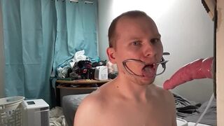 gay fantasy dildo deepthroat throatpie and nosepie - 1 image