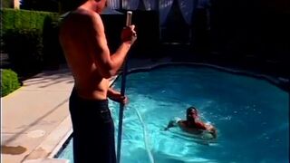 Poolboy is sucked lying back and bending over then bang hunk - 2 image
