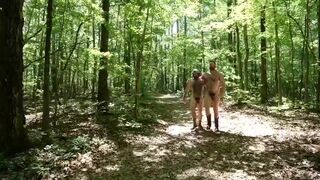 Hairy muscle bears in the woods - 2 image