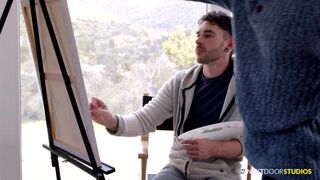 Sexy Painter Cayden Stone Takes Latino Dick - 3 image