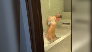 Excited when he saw his naked cousin in the bathroom and fucked him - 4 image