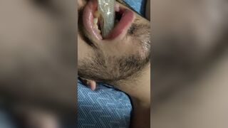 sub drinks cum from condom after being fucked by big cock - 15 image